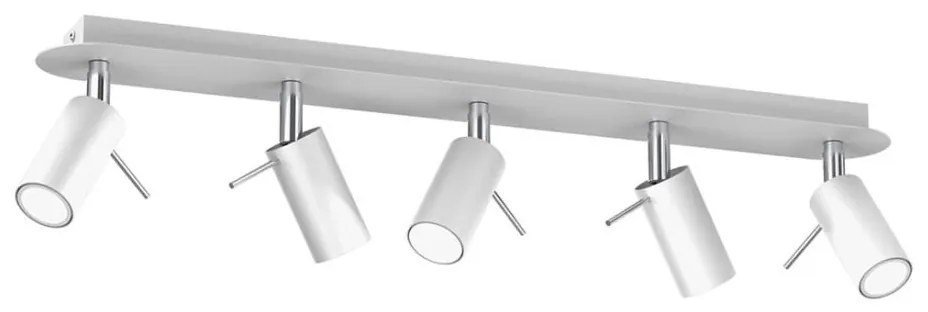 Faretto PRESTON 5xGU10/40W/230V bianco/cromo