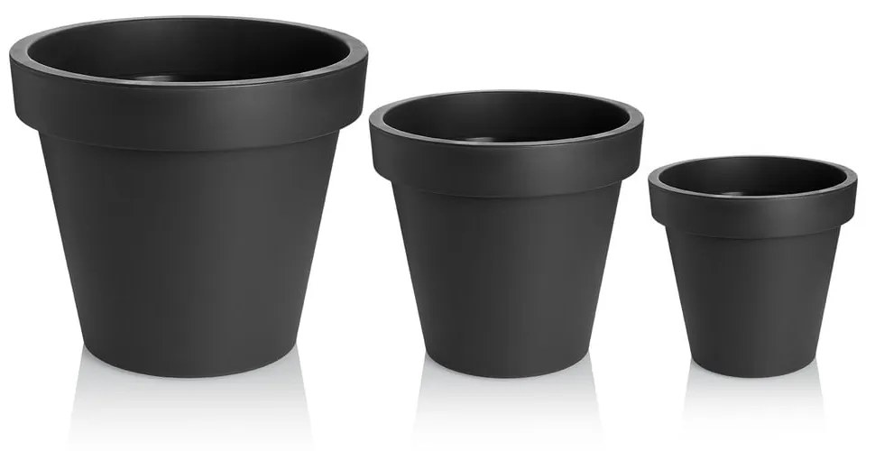 Vaso in plastica ø 29 cm Metro Twist - Gardenico