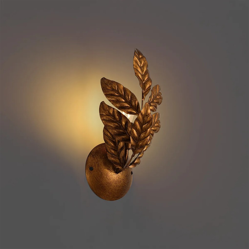 Lampada da parete vintage oro antico - Linden