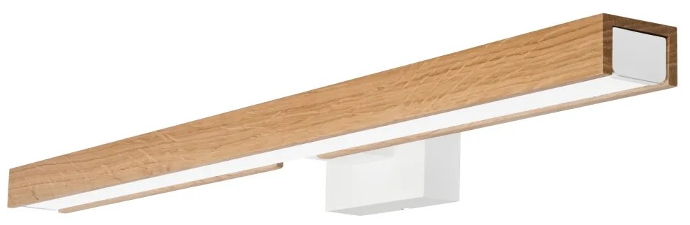Brilagi-Illuminazione a LED per specchi da bagno WOODY MIRROR LED/12W/230V IP44 quercia/bianco