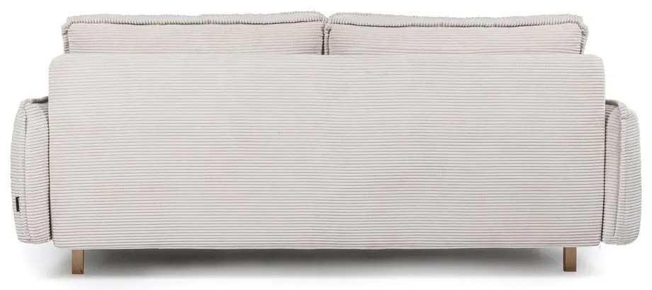 Divano letto in velluto a coste beige 218 cm Tori - Bonami Selection