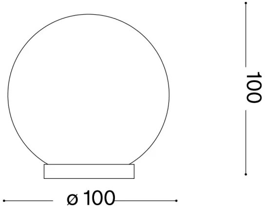 Ideal Lux - Lampada da tavolo LED MAPA 1xG9/3W/230V diametro 10 cm bianco