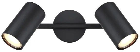 Globo 57914-2 - Faretto ALLVI 2xGU10/25W/230V nero