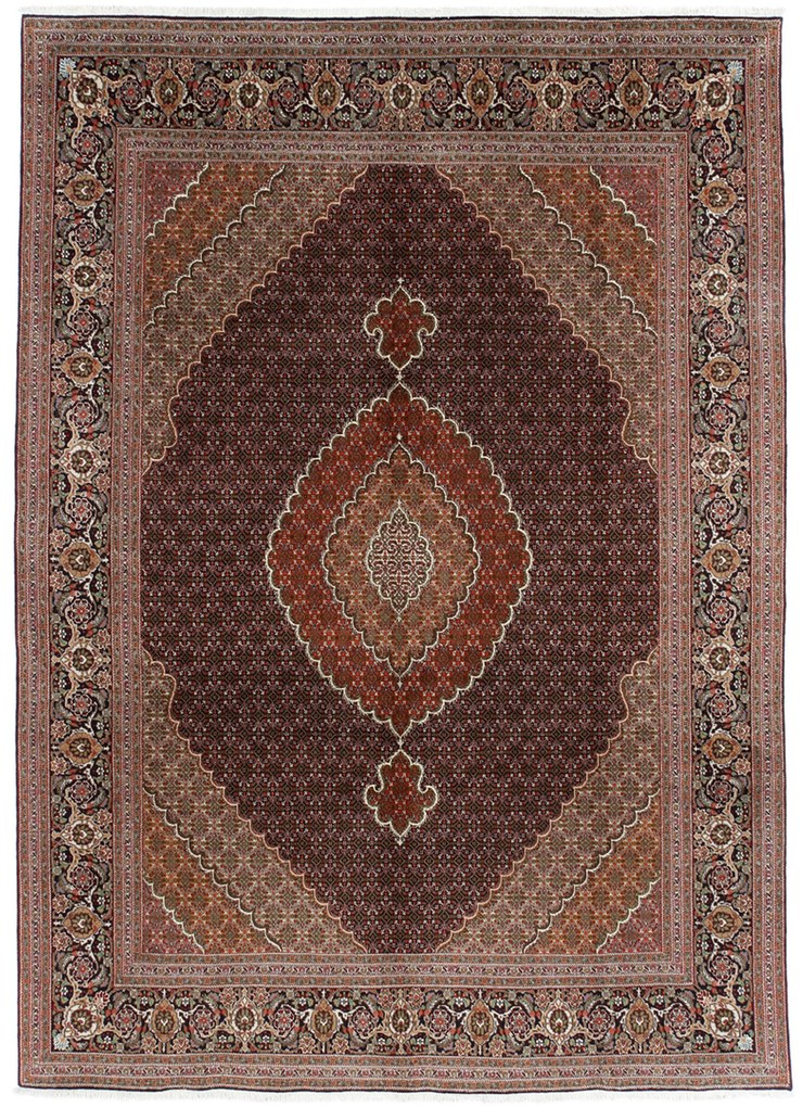 Tabriz Tappeto 240x340 (Iran) Annodato A Mano