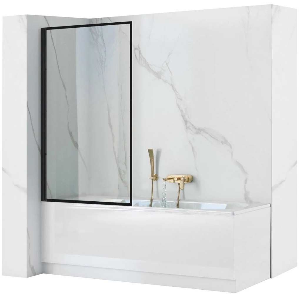 Schermo vasca Rea Lagos Fix 70 Black