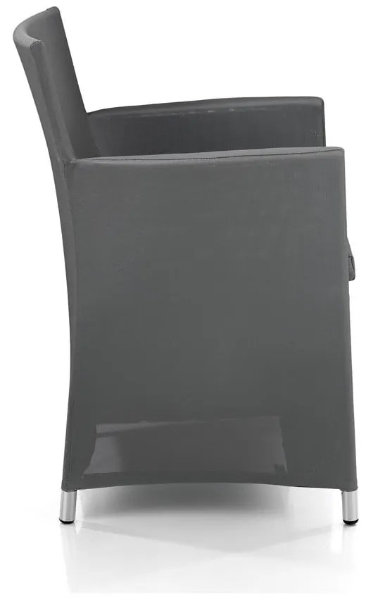 Sedia da giardino in metallo grigio Bali - Tomasucci