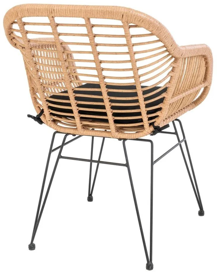 Set di 2 sedie da giardino in rattan artificiale Trieste - House Nordic