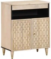 Credenza 60x33x75 cm in Legno Massello di Mangocod mxl 91880