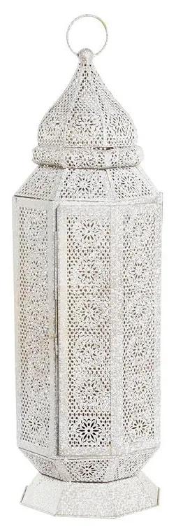 Lampada da tavolo DKD Home Decor Dorato Metallo Bianco 220 V 50 W Arabo (17 x 17 x 54 cm)