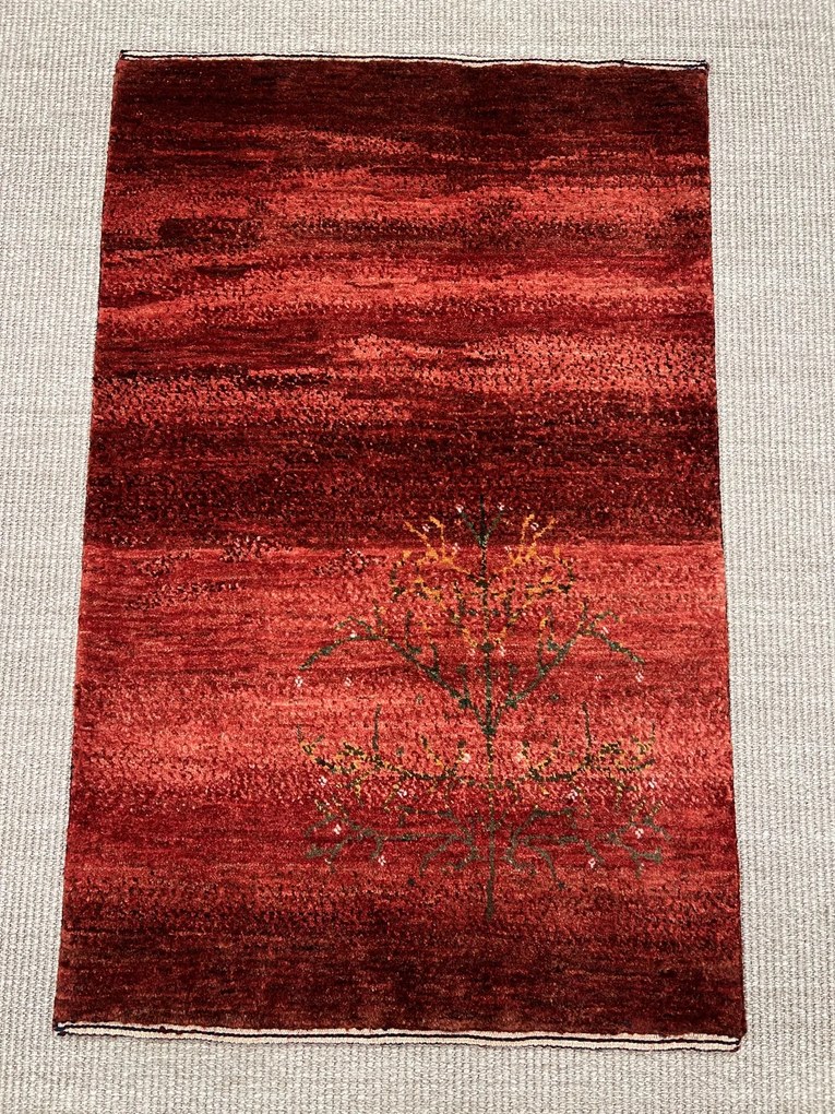 Loribaft Tappeto 70 x 100 Rosso (Iran) Annodato A Mano