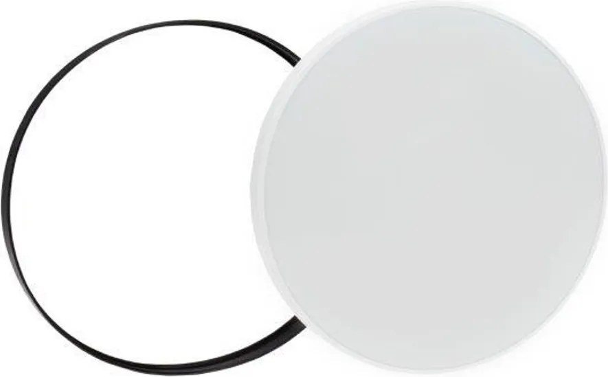 Plafoniera LED 32W IP54 Bianco Variabile CCT Ø380mm Doppia Cornice