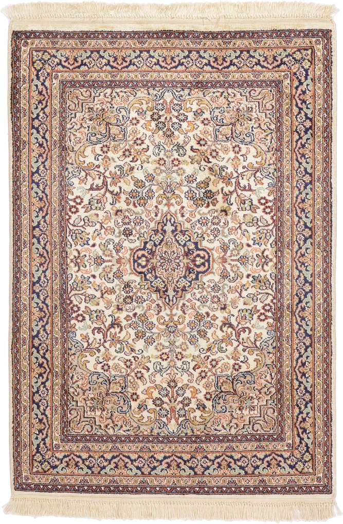 Cashmere Silk Tappeto orientale 90x60 (Indian) Annodato A Mano