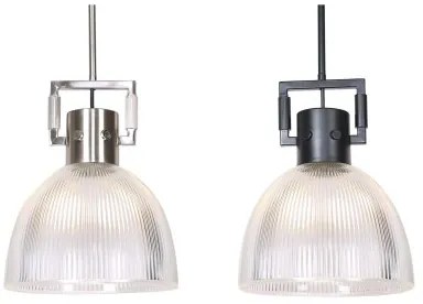 Lampadario DKD Home Decor Nero Argentato Metallo Cristallo 25,4 x 25,4 x 35,5 cm (2 Unità)