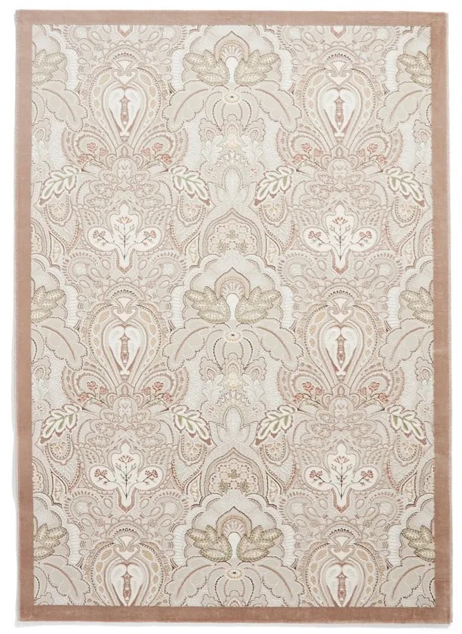 Tappeto color crema 120x170 cm Damask Bronze – Think Rugs