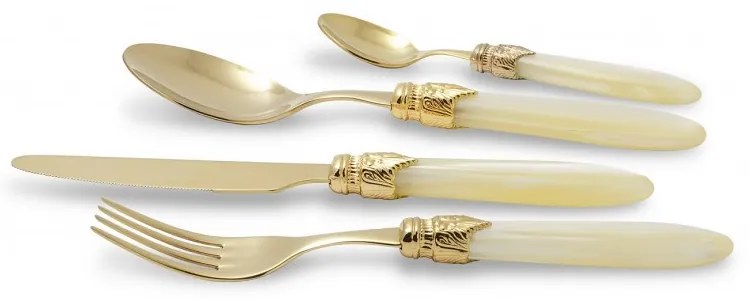 Posate Oro Pvd Rivadossi Sandro - Laura Set 24pz Acciaio Inox