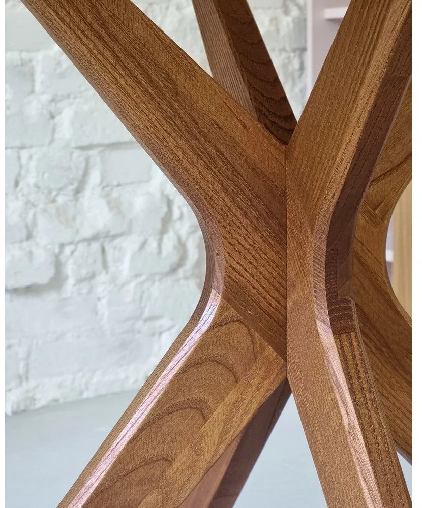 Tavolo da pranzo con effetto rovere 90x90 cm Jubi – Ragaba