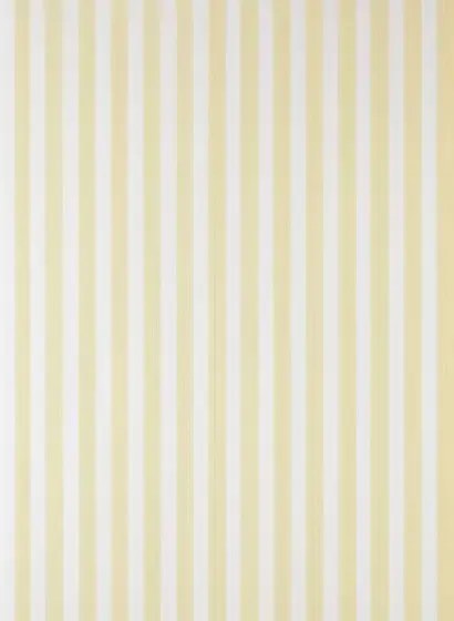 Farrow & Ball Carta da parati Closet Stripe - All White/ Dayroom Yellow