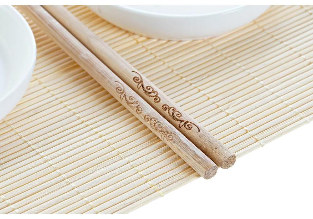 Set per Sushi DKD Home Decor Bambù Gres (7 pcs) (28,8 x 19,8 x 3 cm)