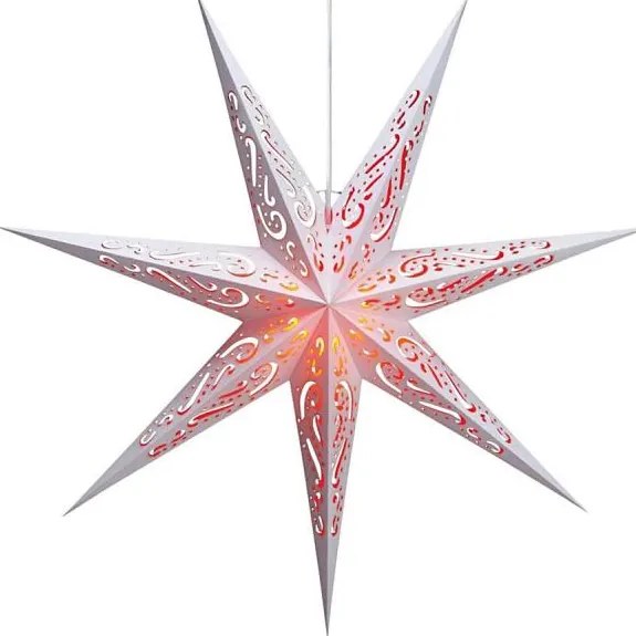 Markslöjd 703553 - Decorazione natalizia ELIN 1xE14/25W/230V bianco/rosso 75 cm