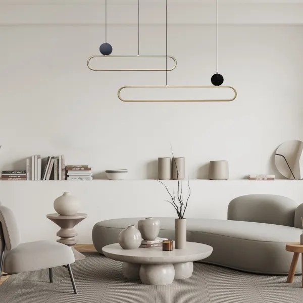 Rabalux 72268 - Lampadario LED a sospensione con filo CIRCADO 2xLED/24W/230V 3000K