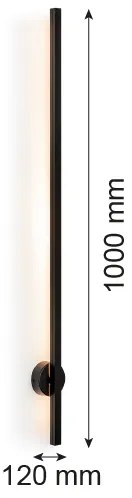 Argon 8051 - Applique a LED ASSE LED/10W/230V nero