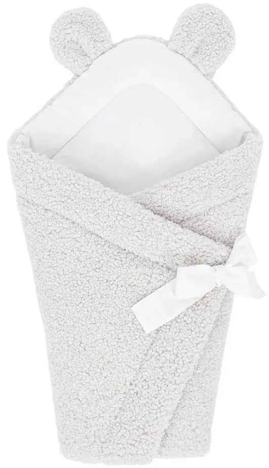 Copertina per neonati avorio in sherpa 35x65 cm – Meowbaby