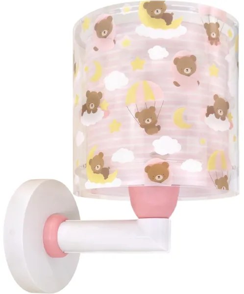 Dalber 41579S - Lampada da parete per bambini BABY TEDDY 1xE27/15W/230V rosa
