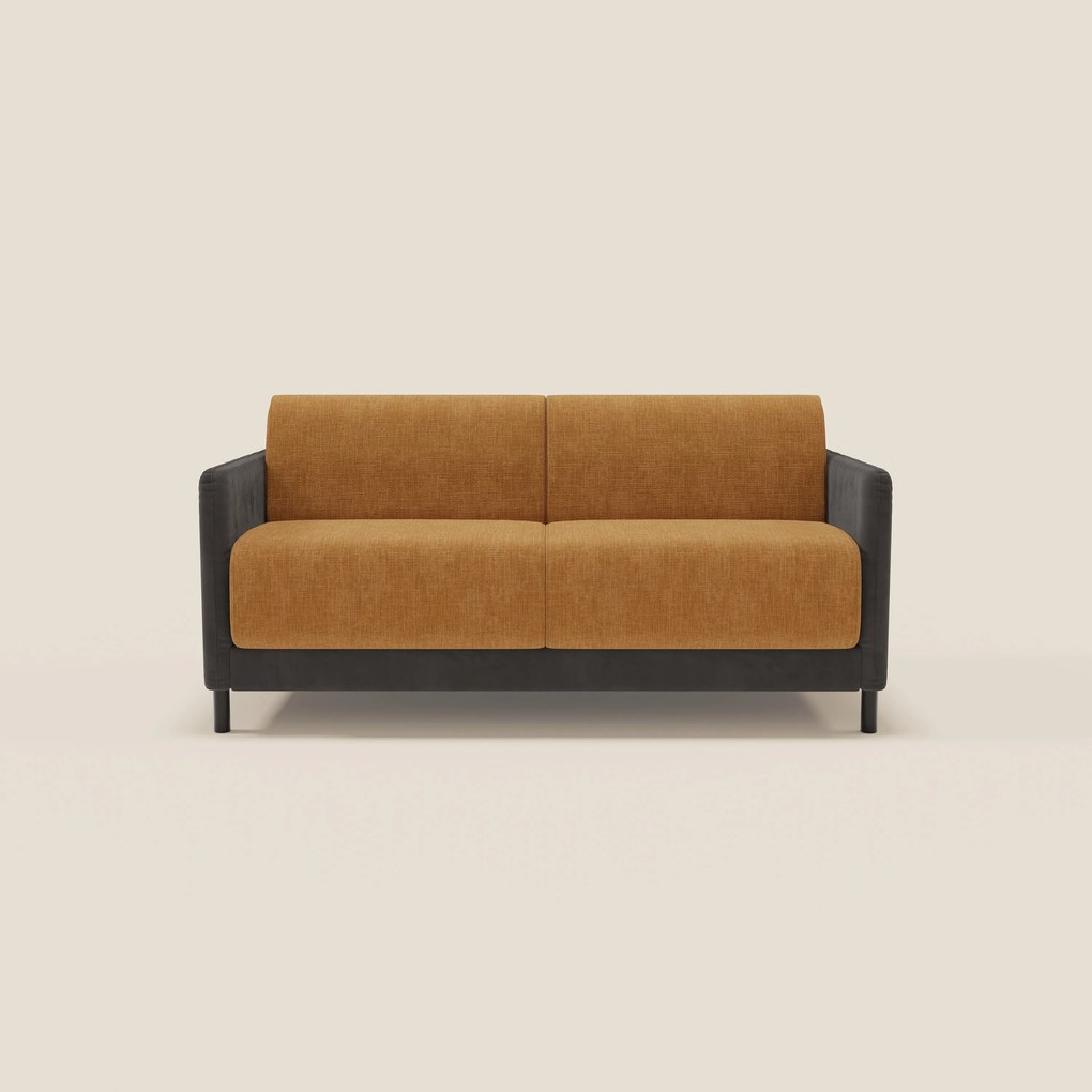 Narciso divano letto desing con materasso H18 cm bicolore con struttura in microfibra smacchiabile e imbottiture in elegante tessuto impermeabile T06