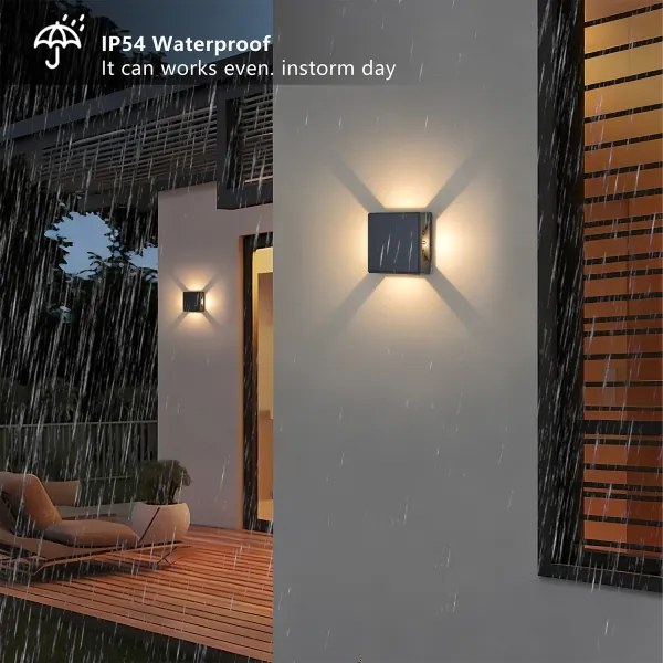 Brilagi - Applique da esterno LED QUADRAY LED/6W/230V antracite IP54