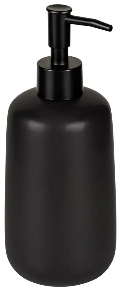 Dispenser per sapone nero opaco in ceramica 500 ml Olinda – Allstar
