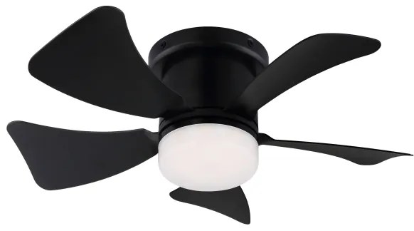 ZEVENTI - Ventilatore da soffitto dimmerabile MUNDAKA LED/10W/230V nero + DO
