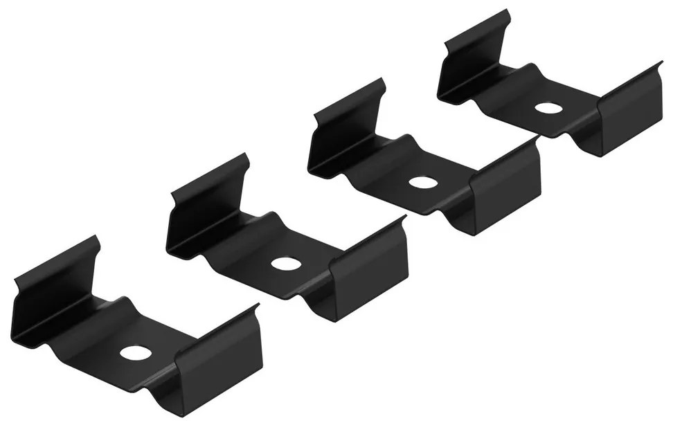 Clips di Fissaggio per Profilo SLIM per Doppia Striscia (conf. 4pz)