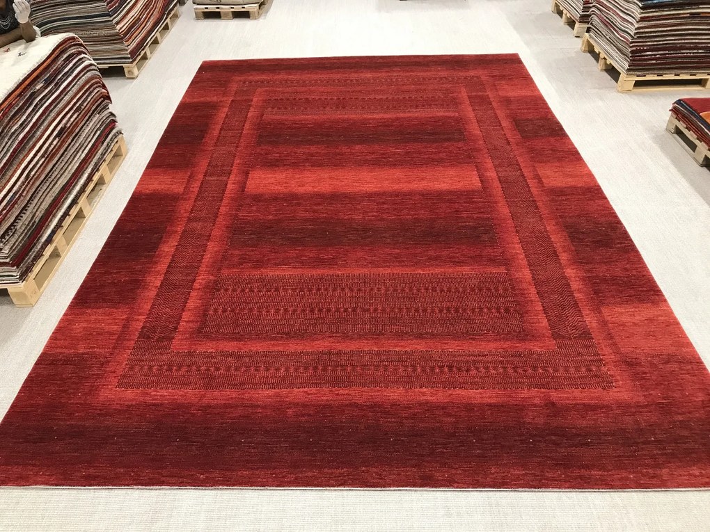 Loribaft Tappeto persiano 330x480 Rosso (Iran) Annodato A Mano