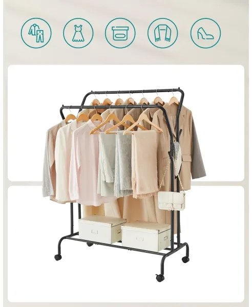 Appendiabiti mobile LINEA nero