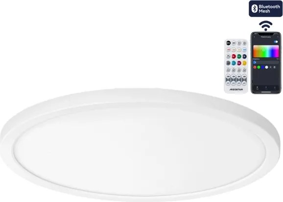 Brilagi - Plafoniera LED RGBW dimmerabile VIBE LED/24W/230V 3000-6500K bianca + telecomando