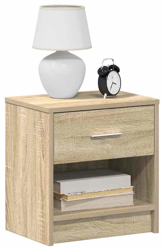 Comodino Con Cassetto Rovere Sonoma 39x28x41 Cm /
