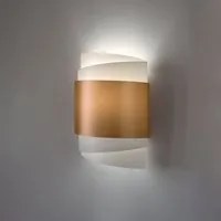 Applique Moderna Con Cavo 1 Luce Bea In Polilux Oro Made In Italy