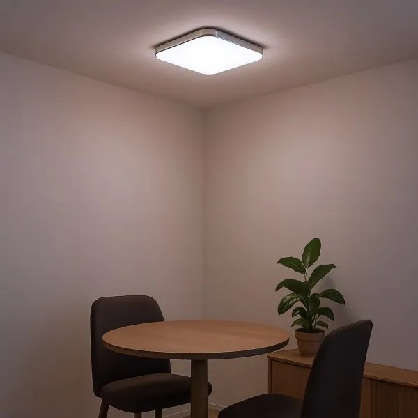 Plafoniera LED NEMO LED/36W/230V 50x50 cm cromo lucido