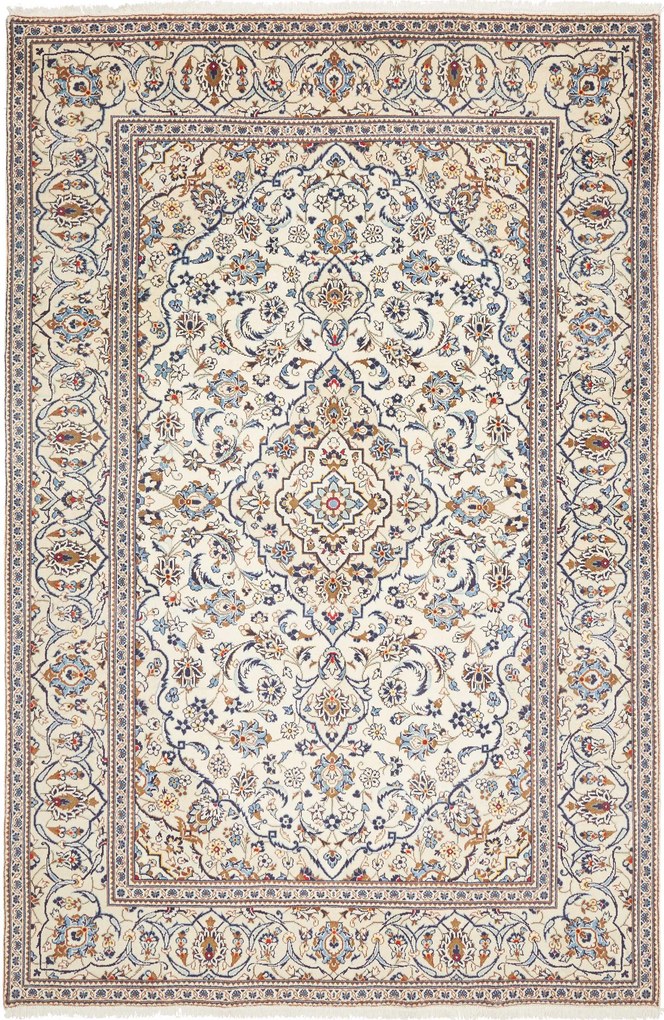 Kashan Tappeto persiano 300x200 Blu (Iran) Annodato A Mano