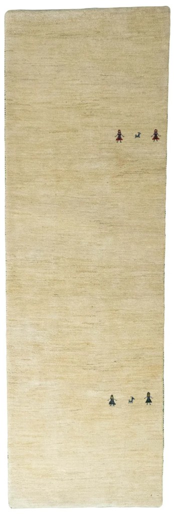 Gabbeh Tappeto 300x100 Beige (Iran) Annodato A Mano