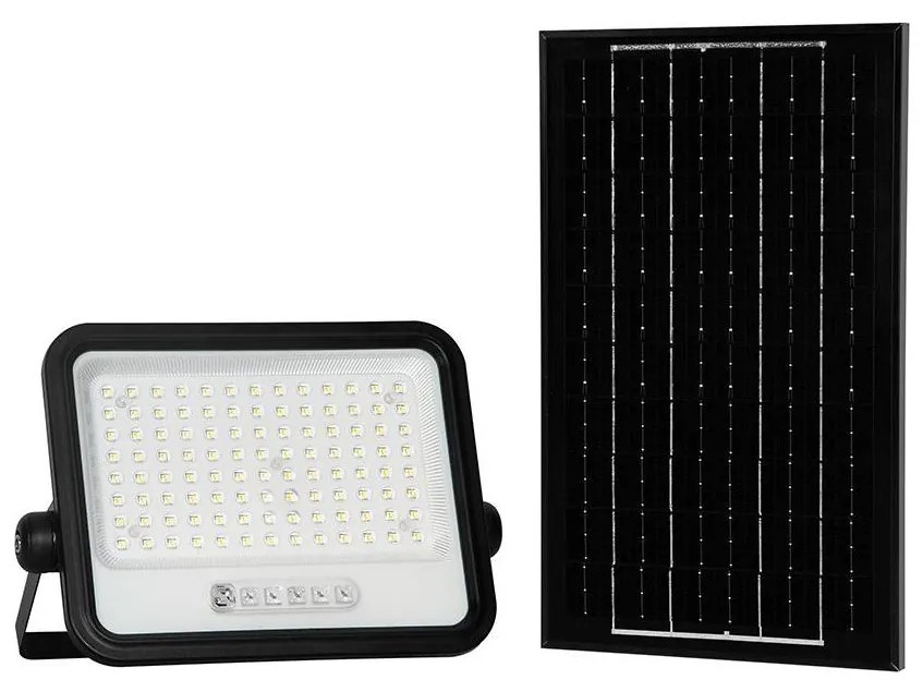 Faretto solare dimmerabile LED/200W/3,2V IP65 10000 mAh nero + telecomando