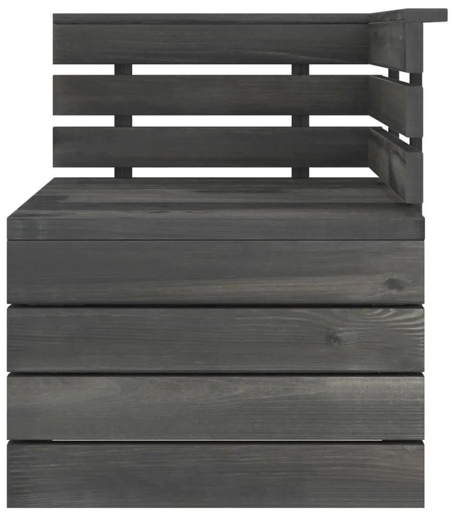 Set divani da giardino su pallet 6 pz