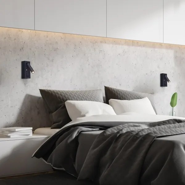 Rabalux 71285 - Luce Spot da parete a LED GELLO LED/4W/230V nero