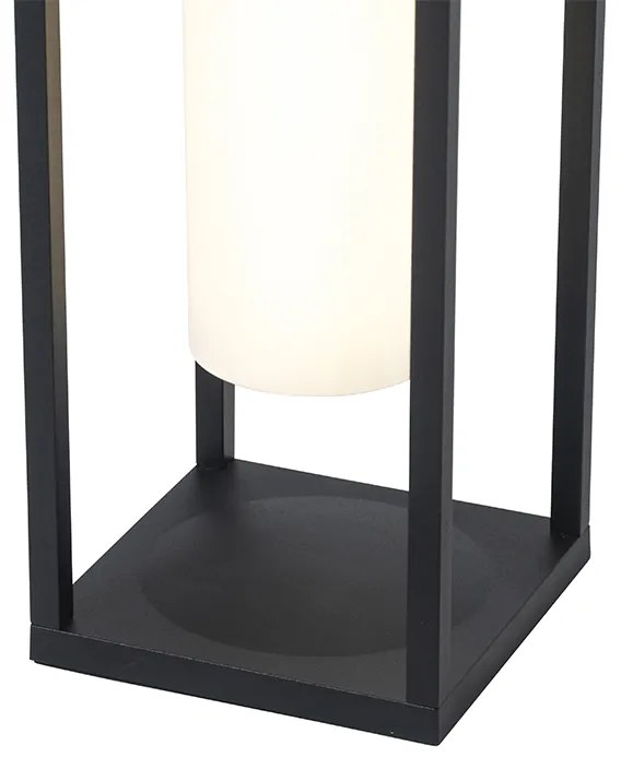 Lampada da esterno moderna nera con LED e dimmer solare - Denlu