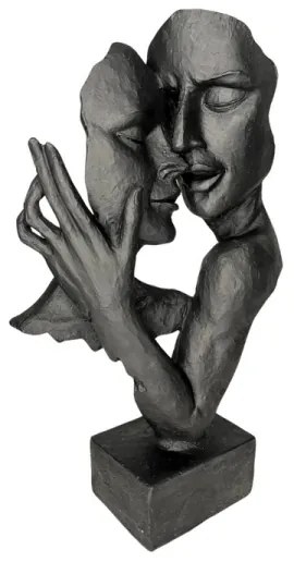 Decorazione da tavolo 29x9x17 cm resina/nera