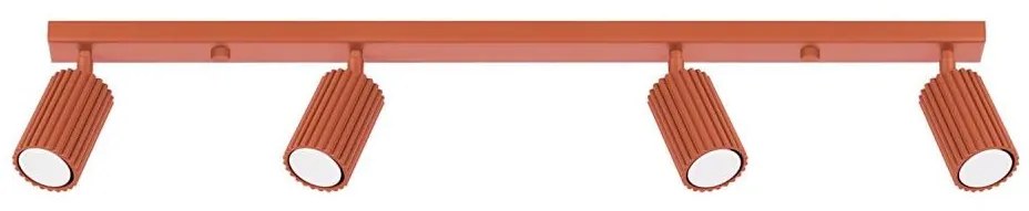 Sollux SL.1641 - Faretto KARBON 4xGU10/10W/230V rosso