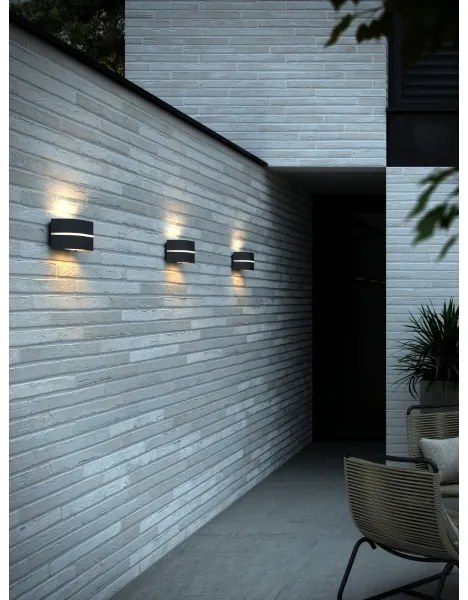 Nordlux - Applique da esterno SIBELIS 1xE27/10W/230V IP44 antracite