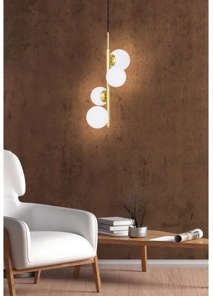 Lampadario a sospensione con filo CORDEL 4xG9/20W/230V oro