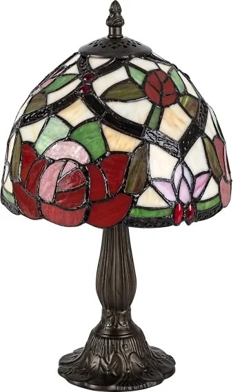 Brilagi - Lampada da tavolo Tiffany in vetro colorato GARLAN 1xE14/40W/230V