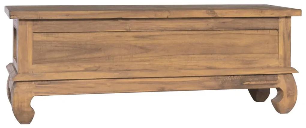 Mobile porta tv 110x35x40 cm in legno massello di teak